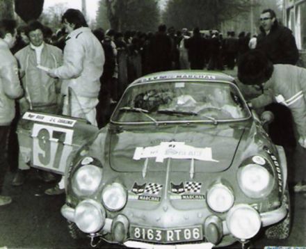 J.L.Casalengo i R.Bandt na samochodzie Alpine Renault A110.