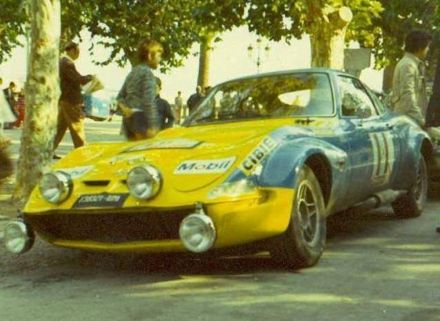 Henri Gréder i Marie-Madeleine Fouquet - Opel GT.