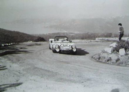 Bernard Fiorentino i Maurice Gelin na samochodzie Simca CG MC.