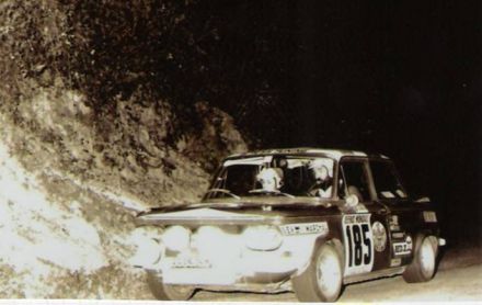 Broutin na samochodzie NSU 1200 TTS.