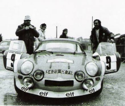 Jean Luc Therier i Marcel Callewaert na samochodzie Alpine Renault A 110/1600 Turbo.