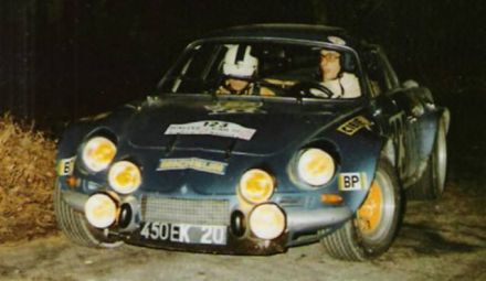 Serpaggi i Mariani na samochodzie Alpine Renault A 110/1800.
