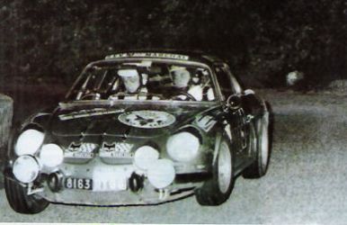 Casalengo i Baud na samochodzie Alpine Renault A 110.