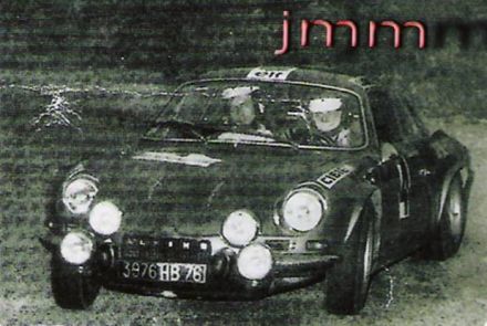 Bernard Darniche i Alain Mahe na samochodzie Alpine Renault A 110.