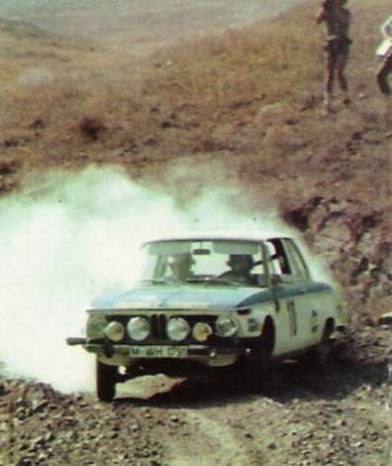 Nr.2.Shekhar Mehta i Paul Easter na samochodzie Datsun 240Z, nr.8.Achim Warmbold i Joachim Dörfler na samochodzie BMW 2002 Ti.