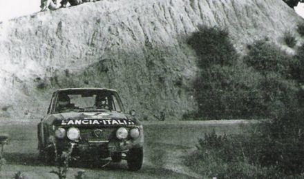 Simo Lampinen i Bo Reinicke na samochodzie Lancia Fulvia 1.6 coupe HF.