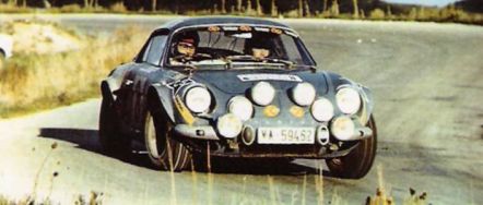 Jose Pavon i Ricardo Antolin na samochodzie Alpine Renault A110.