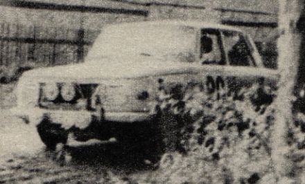 Egon Culmbacher i Werner Ernst na samochodzie Wartburg 353.