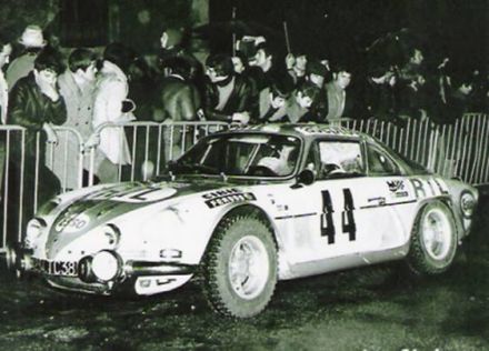 M.Hoepfner na samochodzie Alpine Renault A 110.