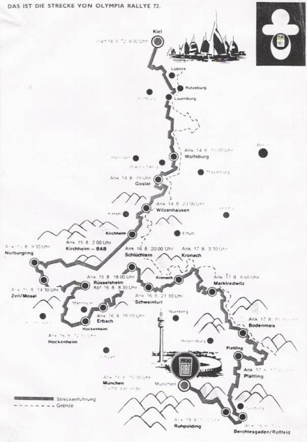 1 Olimpia Rallye. 7 eliminacja.  13-19.08.1972r.