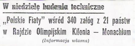 14 eliminacja - 1 Rajd Olimpijski (D)