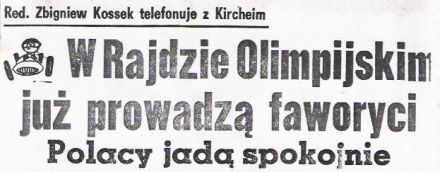 1 Olimpia Rallye. 7 eliminacja.  13-19.08.1972r.