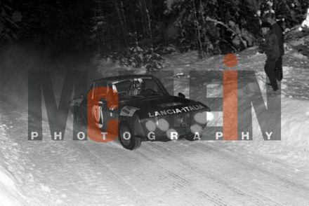 Harry Källström i Gunnar Häggbom na samochodzie Lancia Fulvia HF.