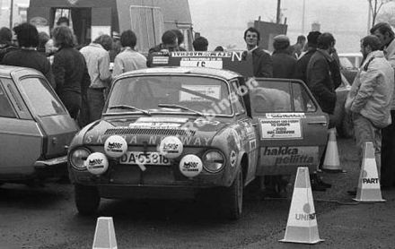 John Haugland i Arild Antonsen i ich Škoda 120S w czasie BT.