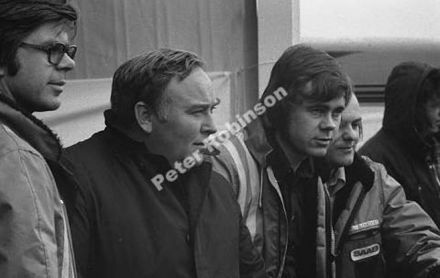 Od prawej: Stig Blomqvist, ?, Eric Carlsson i Arnie Hertz.