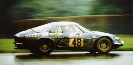 Billy Coleman i Dan O’Sullivan na samochodzie Alpine Renault A110 / 1600.