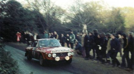 Simo Lampinen i Sölve Andreasson na samochodzie Lancia Fulvia 1600 HF.