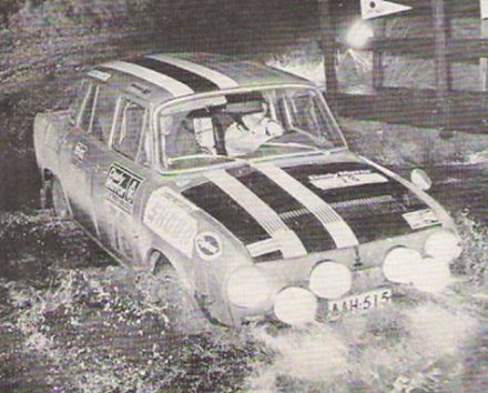 Markku Saaristo i Julian Chitty na samochodzie Škoda 120 S.