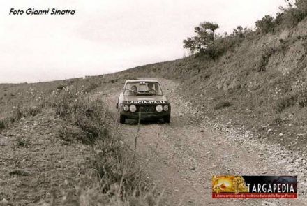 Sandro Munari i Mario Mannucci na samochodzie Lancia Fulvia 1600 HF.