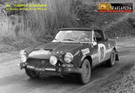 Smania i Zambelli na samochodzie Fiat 124 Sport Spider.