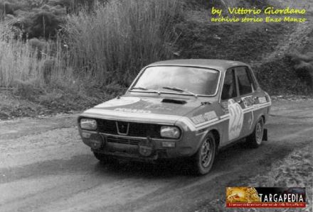 Roberto Chiarmonte Bordonaro i Napoli na samochodzie Renault 12 Gordini.