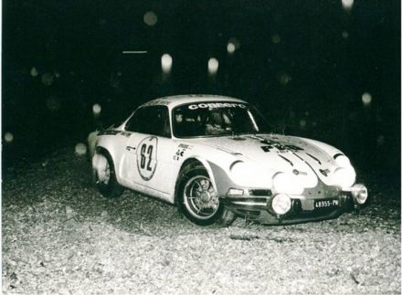 Bisol i Perissinot na samochodzie Alpine Renault A110.