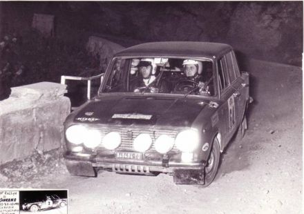 Girola i Prato na samochodzie Fiat 124.