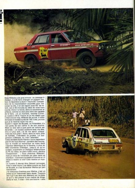 4 Rallye du Bandama. 28.12.1972 - 3.01.1973r.