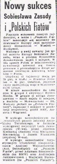Rajd Monachium-Wiedeń-Budapeszt. 18 eliminacja.  28-30.09.1972r.