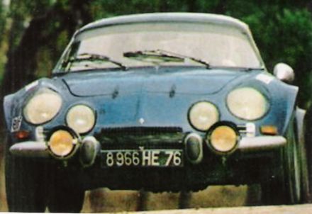 Bernard Darniche i Alain Mahe na samochodzie Alpine Renault A110/1800S.