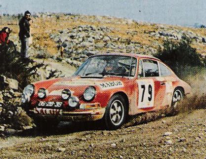 Antonio Borges i P.Garcia na samochodzie Porsche 911S.