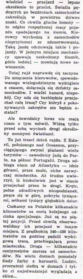 6 Rajd T.A.P. (P). 20 eliminacja.  11-15.10.1972r.