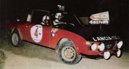 Sergio Barbasio i Piero Sodano na samochodzie Lancia Fulvia 1,6 HF.