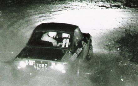 Harry Källström i Gunnar Häggbom na samochodzie Lancia Fulvia 1,6 HF.