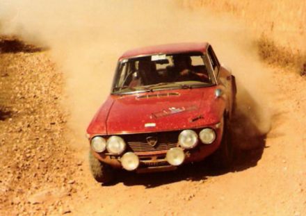 Besozzi na samochodzie Lancia Fulvia 1,6 HF.