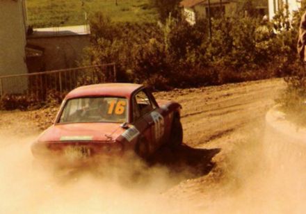 Besozzi na samochodzie Lancia Fulvia 1,6 HF.
