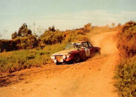 Ballestrieri na samochodzie Lancia Fulvia 1,6 HF.