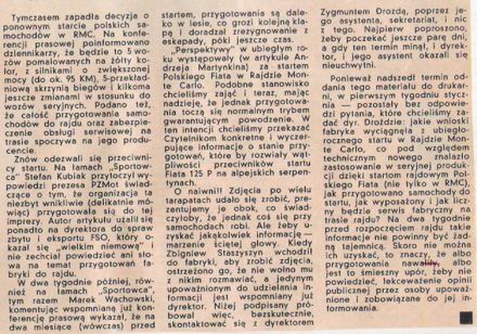 41.Rajd Monte Carlo (MC). 1 eliminacja.  21-29.01.1972r.