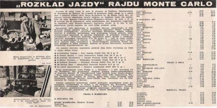 41.Rajd Monte Carlo (MC). 1 eliminacja.  21-29.01.1972r.