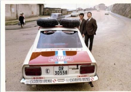 Estanislao Reverter i „Ventura“ – Seat 124 Sport coupe.