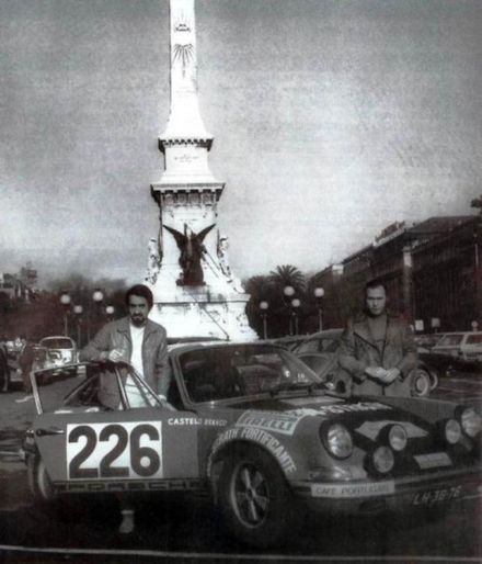 Americo da Silva Nunes i „Fernando Fonseca“ na samochodzie Porsche 911 S.