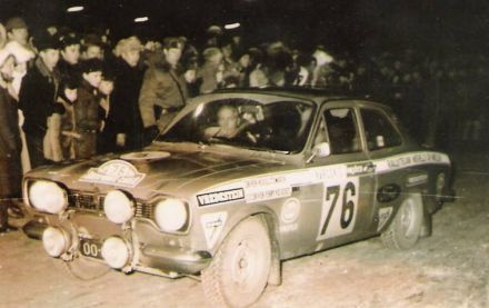 Rob Slotemaker i F.van der Geest na samochodzie Ford Escort RS 1600.
