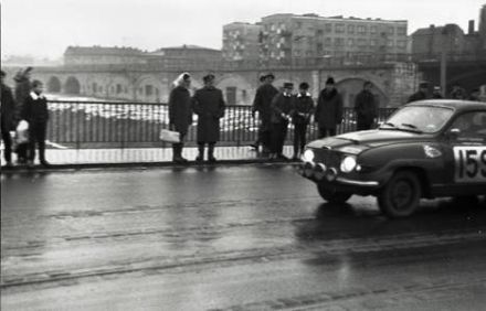 Anders Sigurdson i Ingvar Strom  – Saab 96.