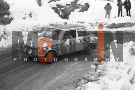 Bernard Fiorentino i Maurice Gelin na samochodzie Simca 1100 S.