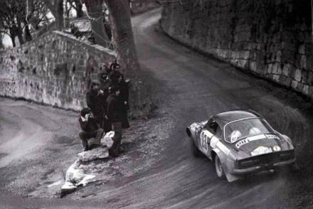 Jean Pierre Nicolas i Guy Vial na samochodzie Alpine Renault A 110.