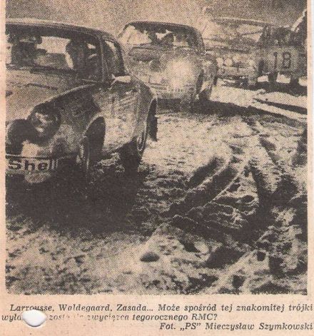 41.Rajd Monte Carlo (MC). 1 eliminacja.  21-29.01.1972r.