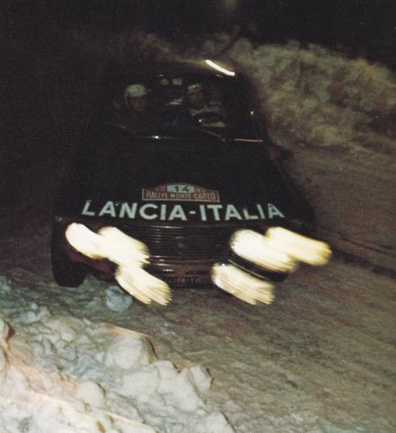 Sandro Munari i Mario Manucci na samochodzie Lancia Fulvia HF 1600.