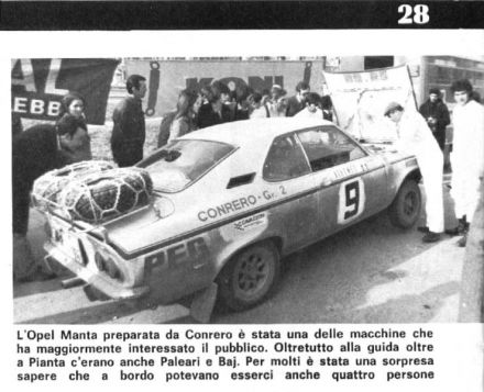Giorgio Pianta i Emilio Baleari – Opel Manta.