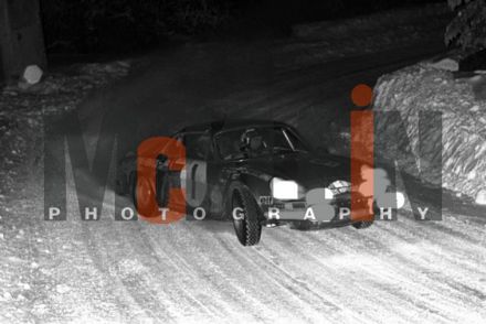 Jean Luc Therier i Claude Roure na samochodzie Alpine Renault A110.