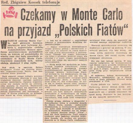 Robert Mucha i Lech Jaworowicz na samochodzie Polski Fiat 125p / 1500.